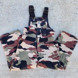 Walls Blizzard Pruf Camo Youth/Kid Insulated Canvas Bib Overalls, Size 8/10